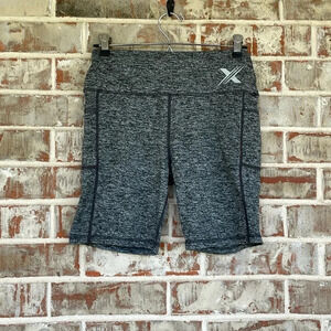 Extreme Fit Gray Heathered Pocket Bike‎ Shorts